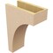 Ekena Millwork 6"W x 12"D x 18"H Classic Stockport Rough Cedar Woodgrain TimberThane Corbel, Primed Tan CORUR06X12X18STORCPR - alternate 5